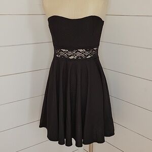 Y2K WILD DAISY medium black mini cocktail dress